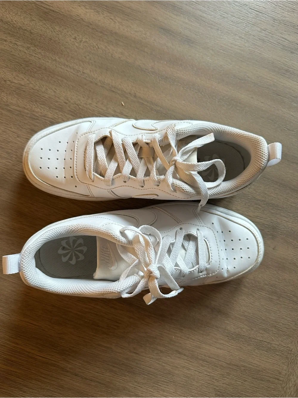 Nike Kids White Low-Top Lace-Up Sneakers